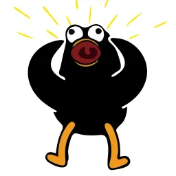 Чёрная утка sticker 10