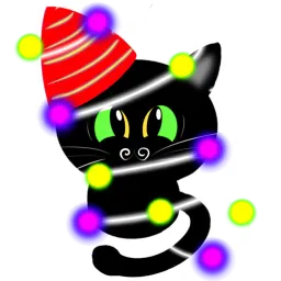 Чёрный кот sticker 6