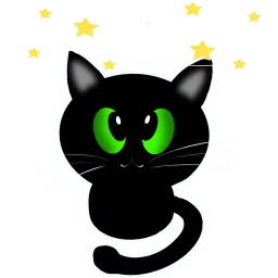 Чёрный кот sticker 7