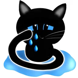 Чёрный кот sticker 8