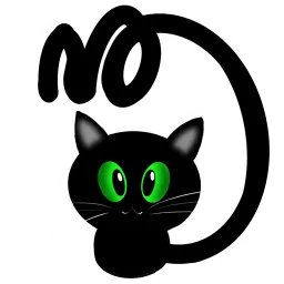 Чёрный кот sticker 10