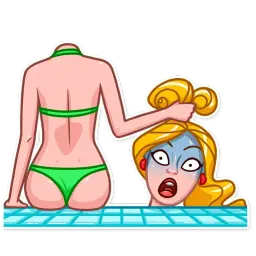 Отпуск блондинки sticker 4