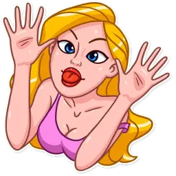Отпуск блондинки sticker 8