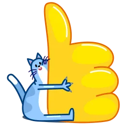 Blue Cat sticker 3