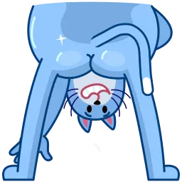 Blue Cat sticker 5