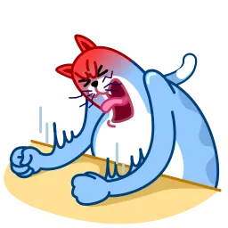 Blue Cat sticker 9
