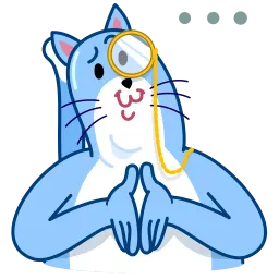 Blue Cat sticker 10