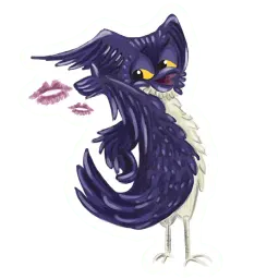 Ушастая птичка sticker 9