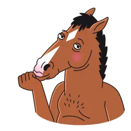 Конь БоДжек sticker 2
