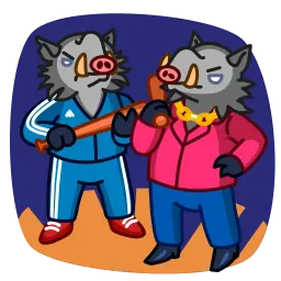 Кабанчик sticker 9