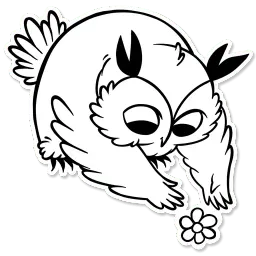 Boggart Owl sticker 3