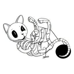 Bonycat sticker 2