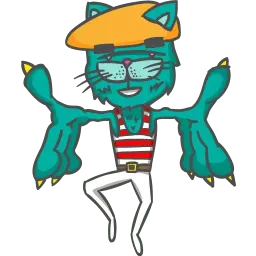 Прыгающие коты sticker 4