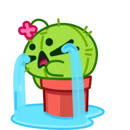 Кактус и воздушный шарик sticker 11