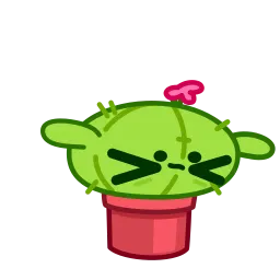 Кактус и воздушный шарик sticker 4