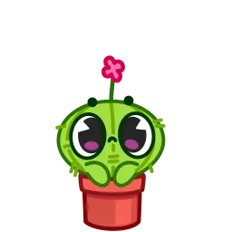 Кактус и воздушный шарик sticker 8