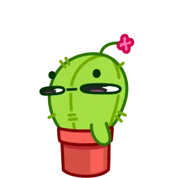 Кактус и воздушный шарик sticker 9