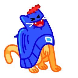 Кот в шапке Telegram sticker pack