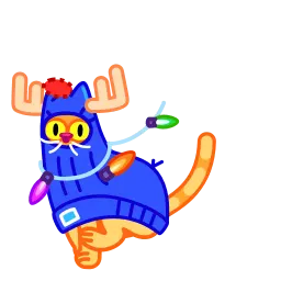Кот в шапке sticker 11