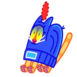 Кот в шапке sticker 4