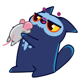 Кот Скелетон sticker 2