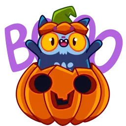 Кот Скелетон sticker 12