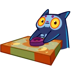Кот Скелетон sticker 5