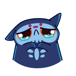 Кот Скелетон sticker 7