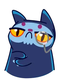 Кот Скелетон sticker 10