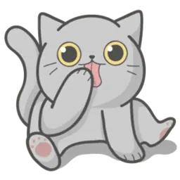 Cat Fullmoon sticker 6