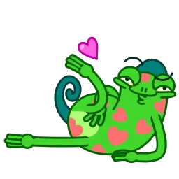 Хамелеон sticker 2