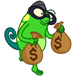 Хамелеон sticker 12