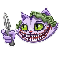 Cheshire Cat sticker 11