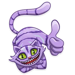 Cheshire Cat sticker 4