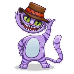 Cheshire Cat sticker 5