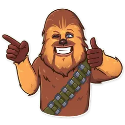 Чубакка sticker 3