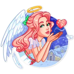Christmas Angel sticker 2