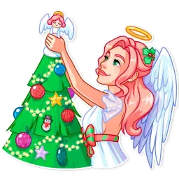 Christmas Angel sticker 11