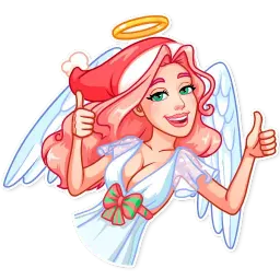 Christmas Angel sticker 3