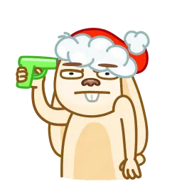 Рождественский зайчик sticker 6