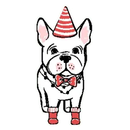 Рождественский Пёсик @stickerus Telegram sticker pack