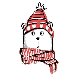 Рождественский Пёсик @stickerus sticker 2