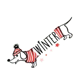 Рождественский Пёсик @stickerus sticker 3