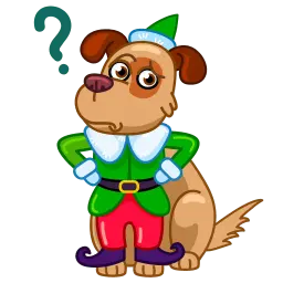 Рождественские собаки sticker 2