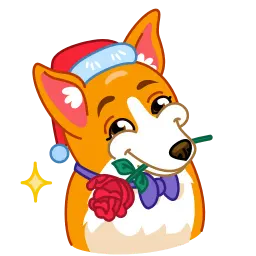 Рождественские собаки sticker 11