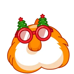 Рождественские собаки sticker 4