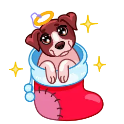 Рождественские собаки sticker 6