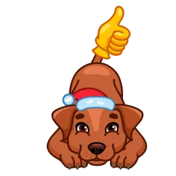 Рождественские собаки sticker 9