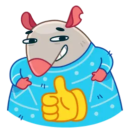 Рождественская крыса sticker 3