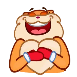 Новогодняя белочка Telegram sticker pack